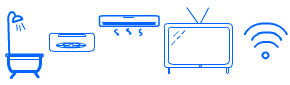 Luxury bay view icon