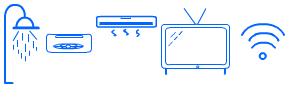 Walk-in shower icon
